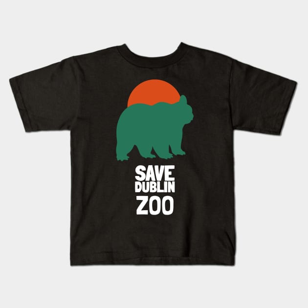 save dublin zoo Kids T-Shirt by natashawilona